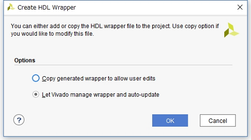 Create HDL Wrapper2